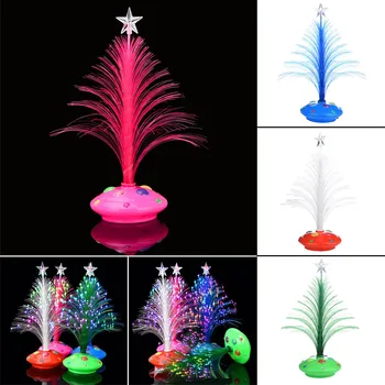 

Merry Christmas Home LED Tree Light Color Changing Mini Christmas Xmas Tree Home Table Party Decor Charm Girls Bedroom Lamps