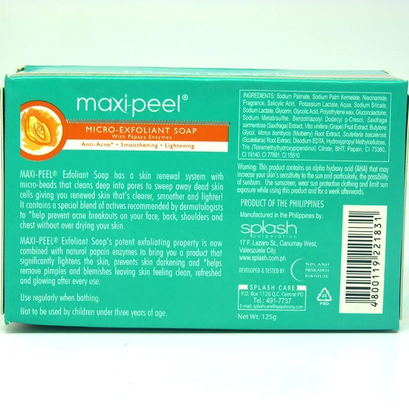 maxi peel soap