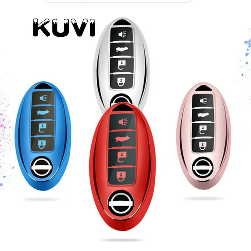 

TPU Car Remote Key Cover Case key chain For Nissan Qashqai J10 J11 X-Trail t31 t32 kicks Tiida Pathfinder Murano Note Juke