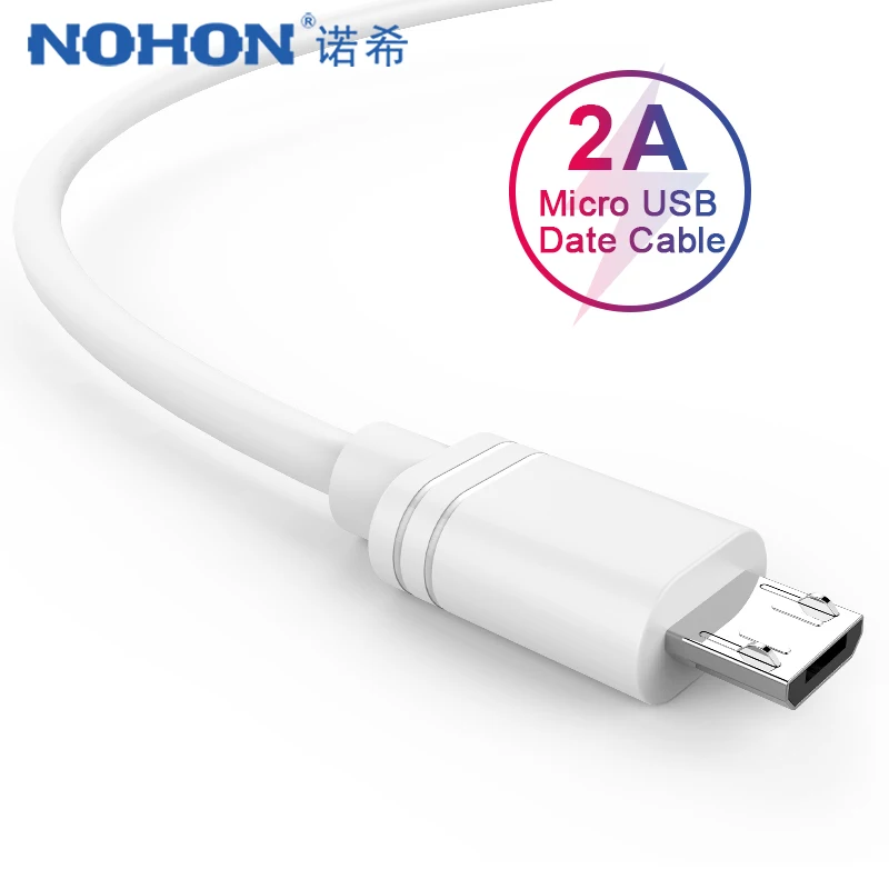 NOHON Быстрая зарядка Micro USB кабель для передачи данных для samsung S6 S7 Xiaomi 4 LG huawei Android Phone USB короткий длинный шнур зарядного устройства 0,25 м 2 м