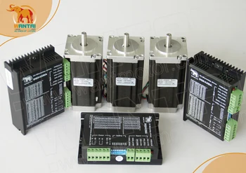 

3AXIS Wantai Nema23 SingleShaft 57BYGH115-003 Stepper Motor 3Nm 425oz-in&DriverDQ542MA 50V4.2A CNC Rounter KIT