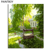 PAINTBOY обрамленная картина Картина по номерам DIY цифровая картина маслом на холсте домашний Декор Пейзаж реальная жизнь