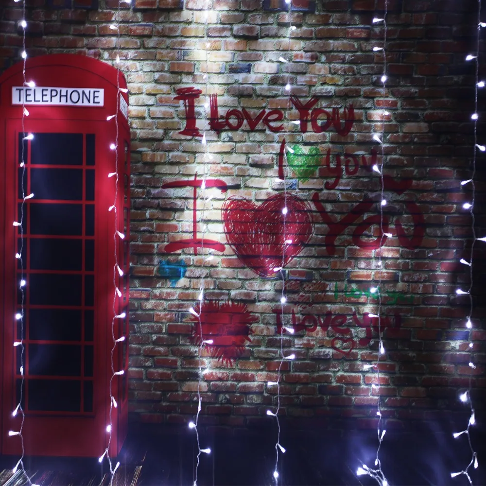 2/3/6M Curtain LED String Light Fairy Icicle LED Christmas Garland Wedding Party Patio Window Outdoor String Light Decoration 2/3/6M Curtain LED String Light Fairy Icicle LED Christmas Garland Wedding Party Patio Window Outdoor String Light Decoration