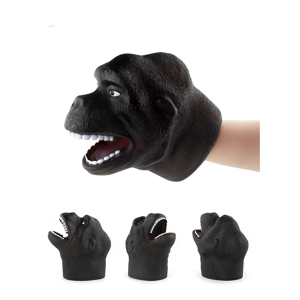 Simulation Zoo/ Farm Animal Head Model Hand Puppet Halloween Christmas Gift for Kids Children