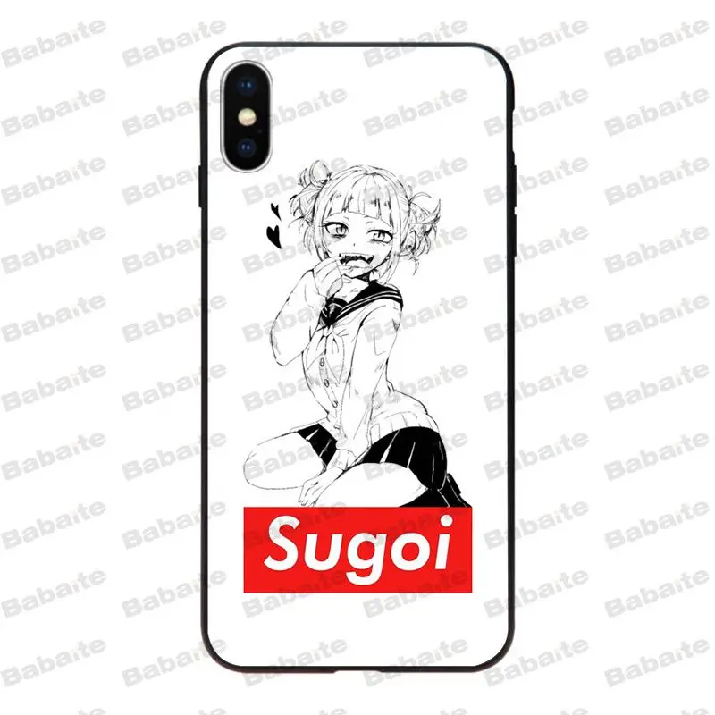 Babaite Sugoi Senpai аниме Waifu черный мягкий чехол для телефона для iPhone 8 7 6 6S Plus X Xs Xr XsMax 5 5S SE 5c Coque11 11pro 11promax - Цвет: A7