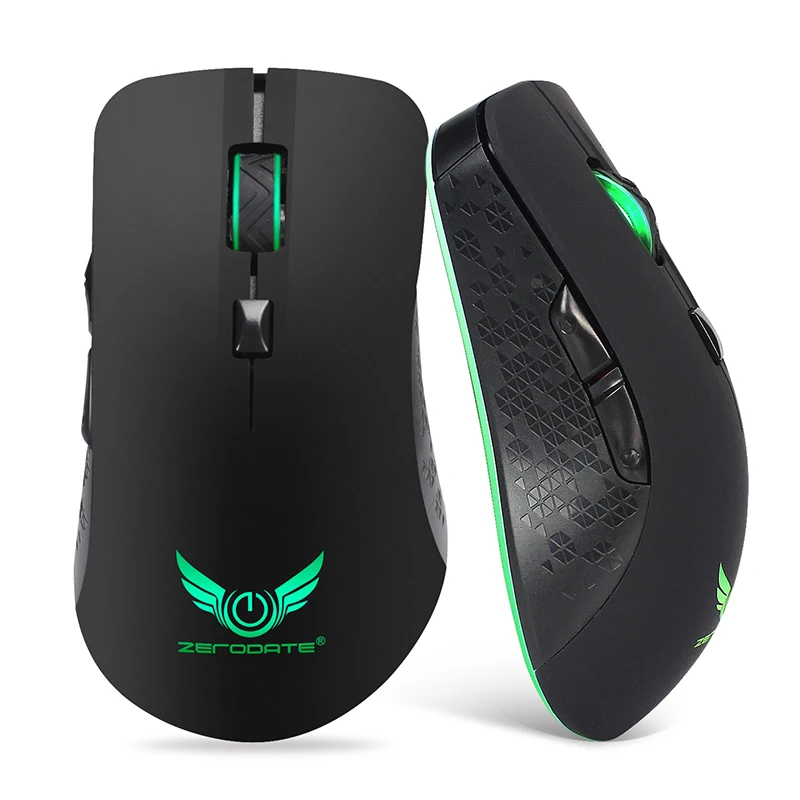 Rechargeable Wireless Mouse Gaming 6 Buttons USB Bluetooth ...