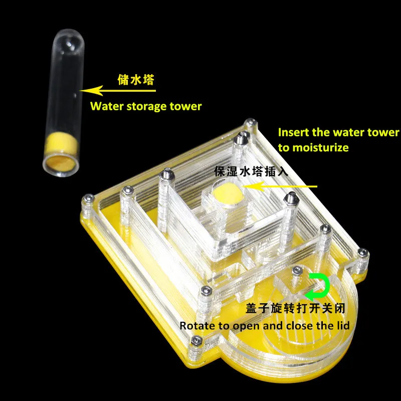 Пирамидальной формы муравей коробка для разведения гнезда акрилового муравьиного гнезда ящик для насекомых клетка рептилия поставки формикарий