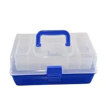 Mounchain There-Tray портативный пластиковый ящик для приманки высокой емкости рыболовный коробки передач с прозрачной крышкой