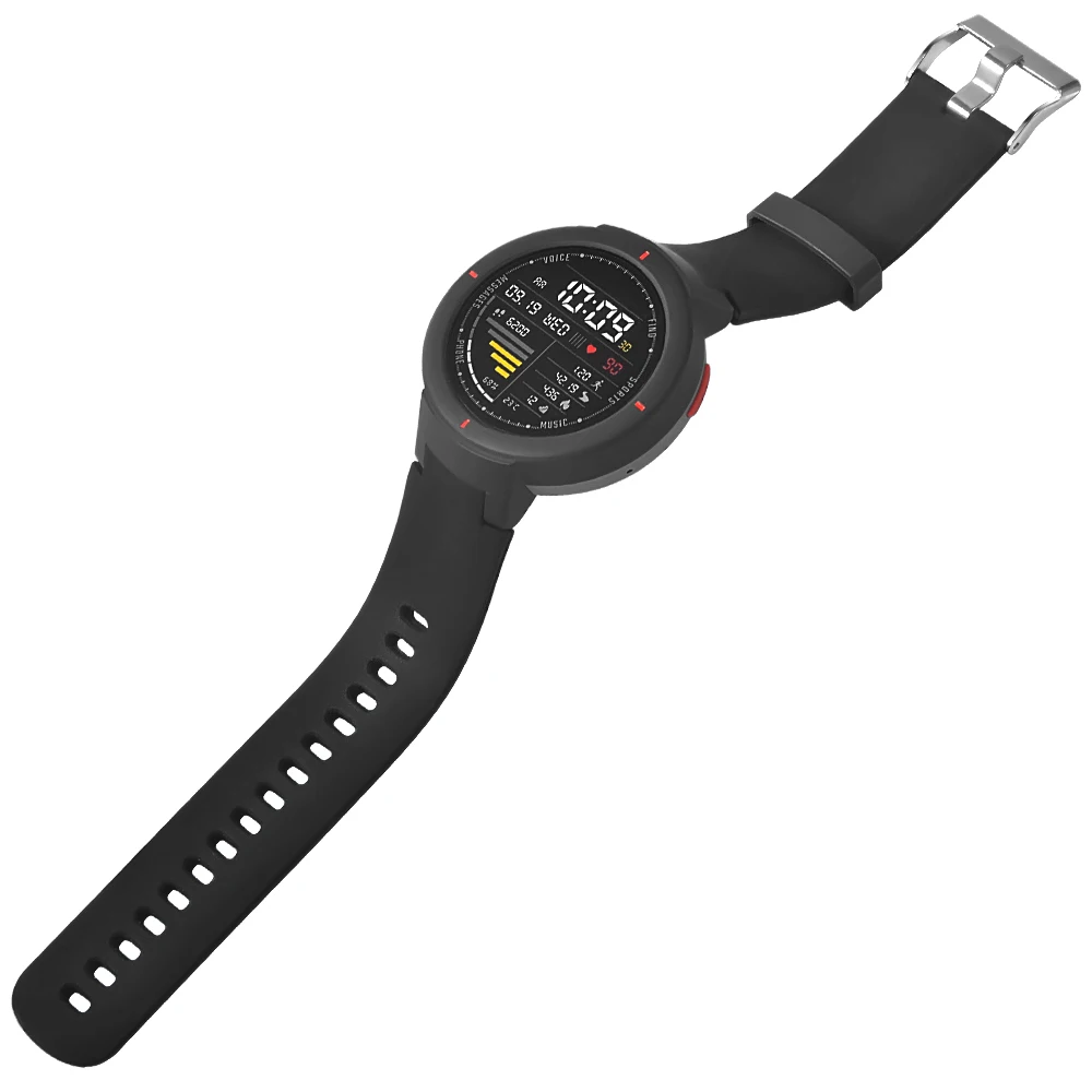 2в1 для Huami Amazfit Verge ремешок силиконовый Смарт-часы+ PC Рамка Защитные чехлы крышка оболочка для Huami Amazfit Verge3