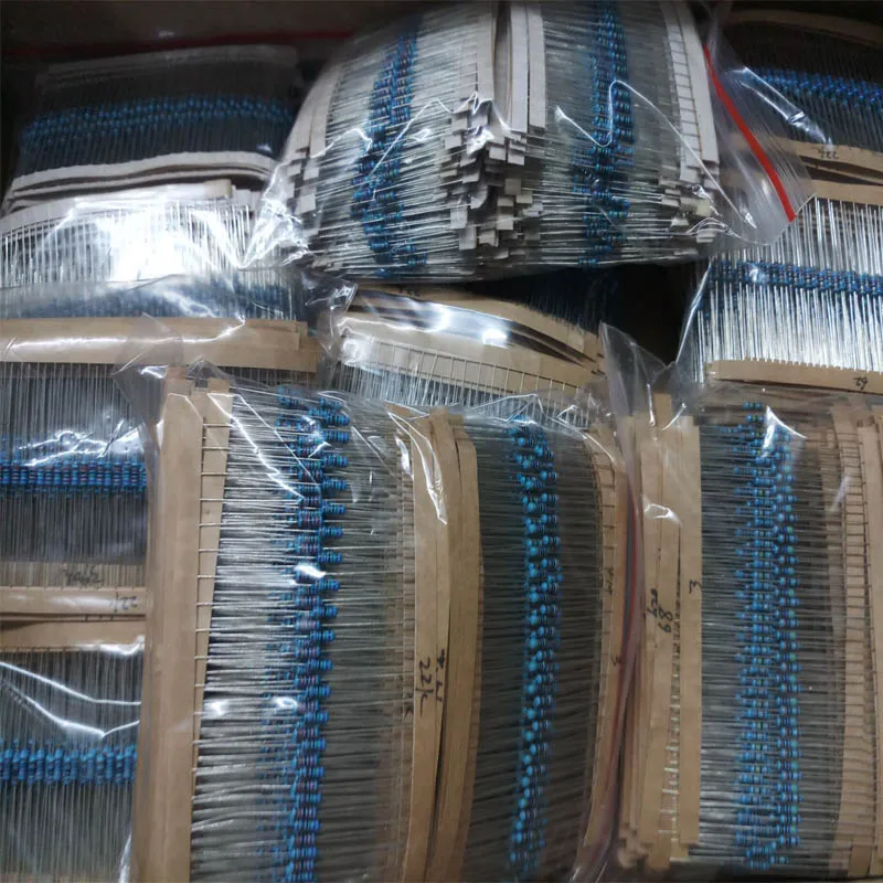 1/4W 0.25W 1% Metal Film Resistors Assorted Pack Kit 2600Pcs/Lot 130 Values