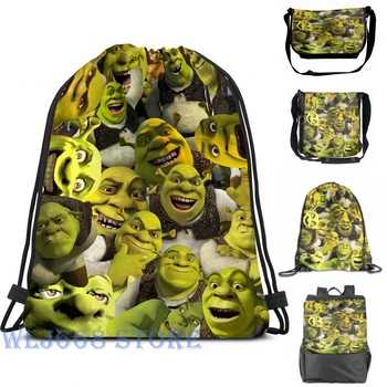 

Funny graphic print shoulder Bags women Shrek Collage (2) Single shoulder backpack travel for men Gym Bag