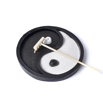 

Creative Crafts Zen Sand Table Meditation Psychology Ornaments Home Decoration Chan Buddha Sand Table Tea House Display Supply