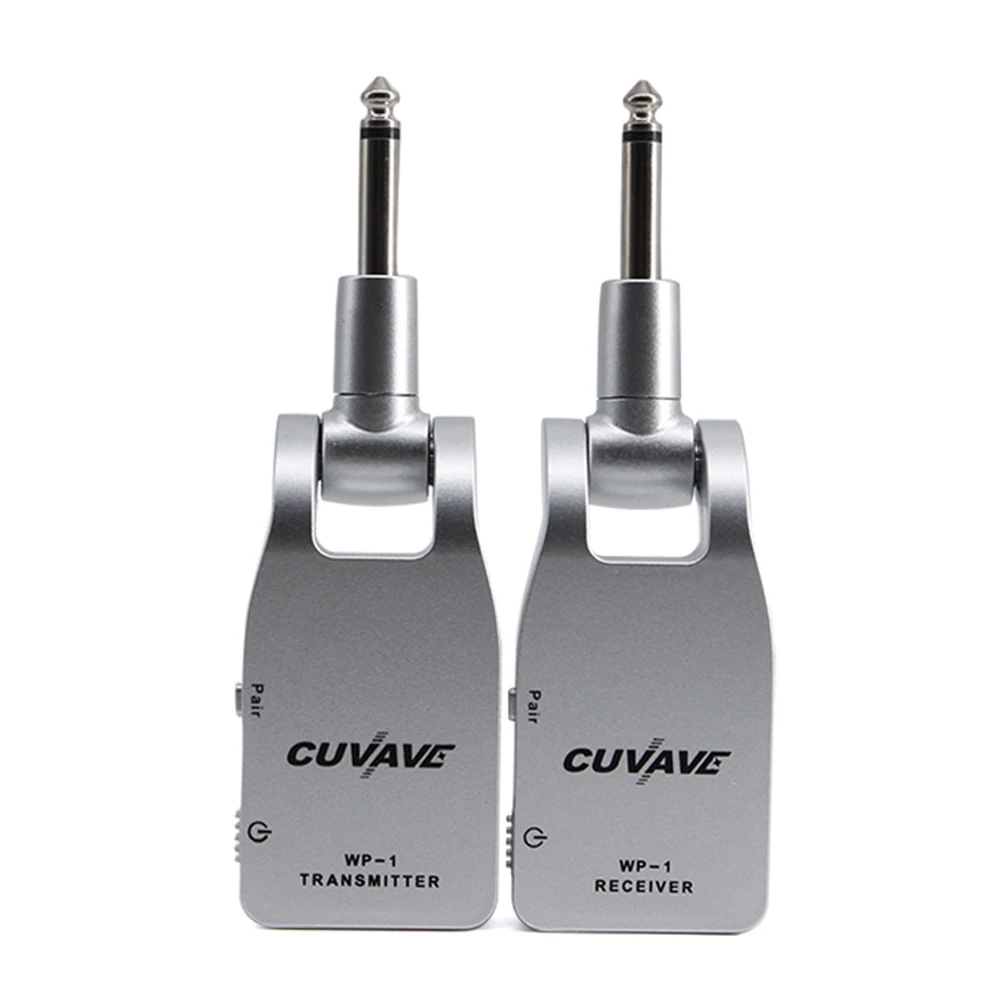 

Low Noise Durable Mini Portable Silver Audio 2.4G Built-in Battery Wireless With Receiver Guitar Transmitter Accessories