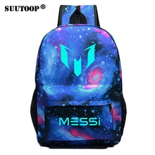 Рюкзак с логотипом Messi, светящийся в темноте, сумка для мужчин, мальчиков, Барселона, девочек, дорожная сумка для подростков, школьная Детская сумка, рюкзак Mochila Bolsas Escolar