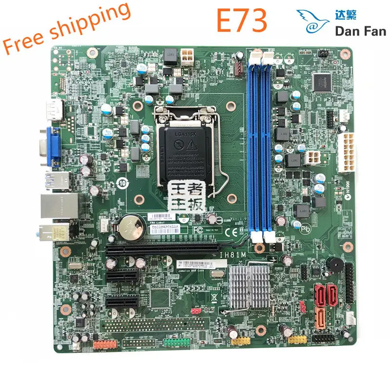 Материнская плата для настольного компьютера Lenovo ThinkCentre E73 IH81M LGA1150 материнская 100%