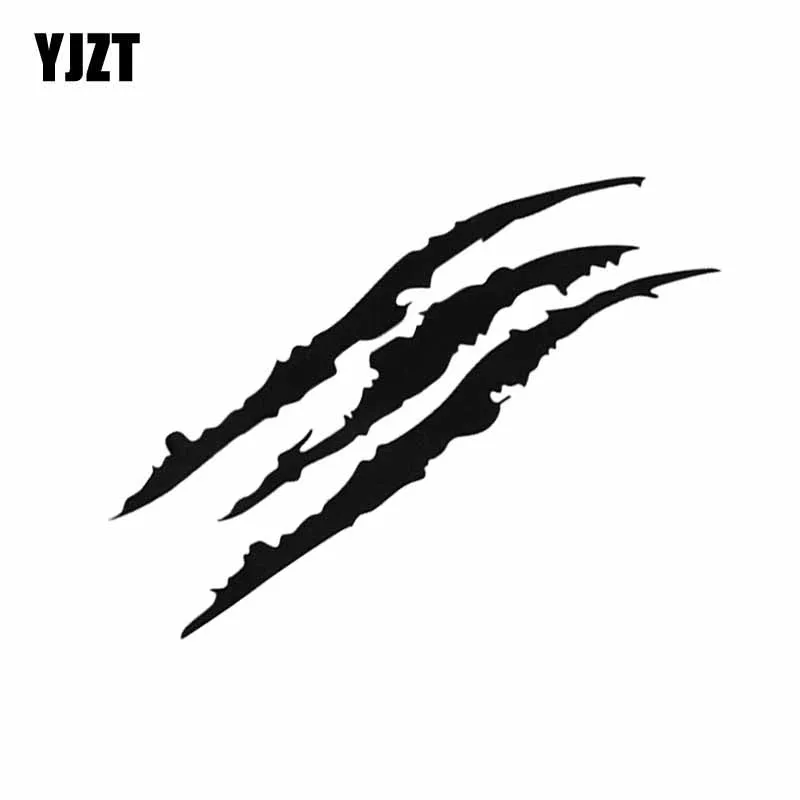 

YJZT 40*12CM Creative Animal Claw Mark Car Sticker Personality Light Eyebrow Decoration Car Body Decal C1-8888