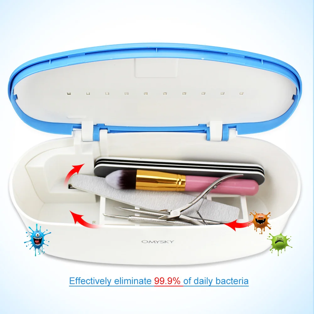 

Sterilizer For Manicure Instruments Toothbrush Sterilizer UV Sterilizer Box Portable Nail Tool Manicure