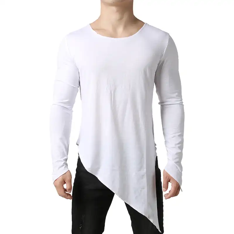 camiseta extra larga hombre