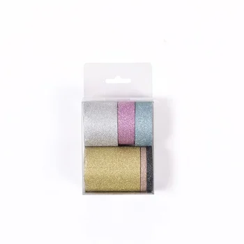 

6 set/Lot gold Glitter masking tape Multi color lace decoration tapes stickers scrapbooking diary album gift Stationery F081