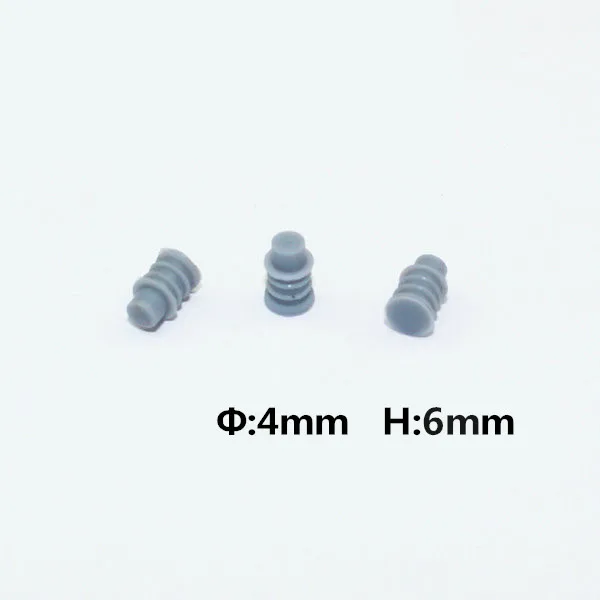 

100Pcs Automotive Plug Dummy Plugs Are Used To Blind Unused Terminal Holes Silicone Rubbers Wire Seal Diameter 4mm