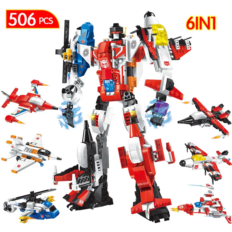 

Technic Bricks Compatible City Aircraft Military Technology Building Blocks Modular Robot DIY Assemble Toys For Boys