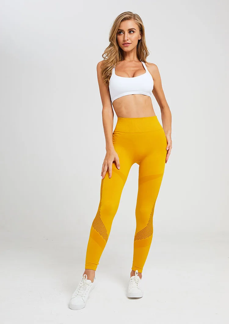 De Cintura Alta Yoga Push Up Tummy