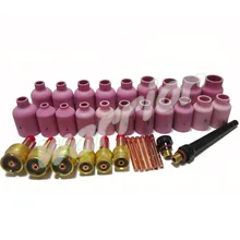 34 шт. TIG сварочный фонарь WP-17 18 26 комплект 45V116 45V64 995795 большие газовые линзы Коллет тела глинозема насадки чашки длинные задние крышки