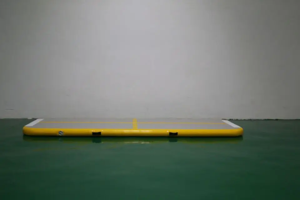 Надувной гимнастический тротуар 3 м, надувной гимнастический батут для занятий йогой, для домашнего использования, тренировочный черлидинг, пляжный Олимпийский электрический воздушный насос - Цвет: Yellow