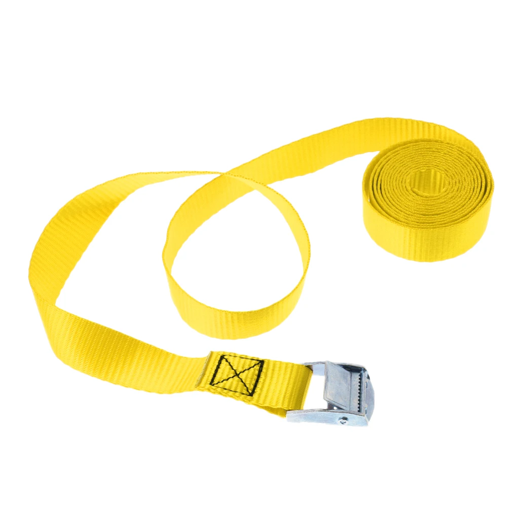 High Quality Kayak Tie Down Strap Lashing Strap Cargo Roof Rack with Metal Cam Buckle for Kayak Canoe Surfboard 25mm x 2.5m 
