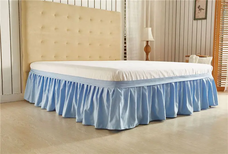 Кровать юбка 16 цветов матовая ткань кровать юбка без поверхности кровати эластичный пояс кровать юбка 40 см высота