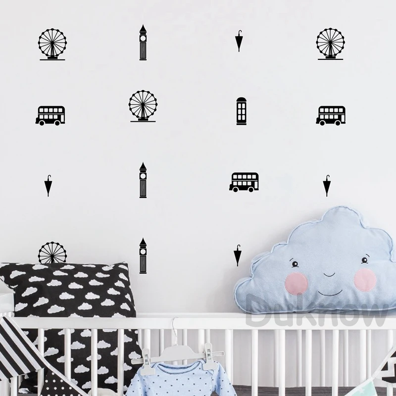 London Icons Wall Art Sticker Baby Room Decor