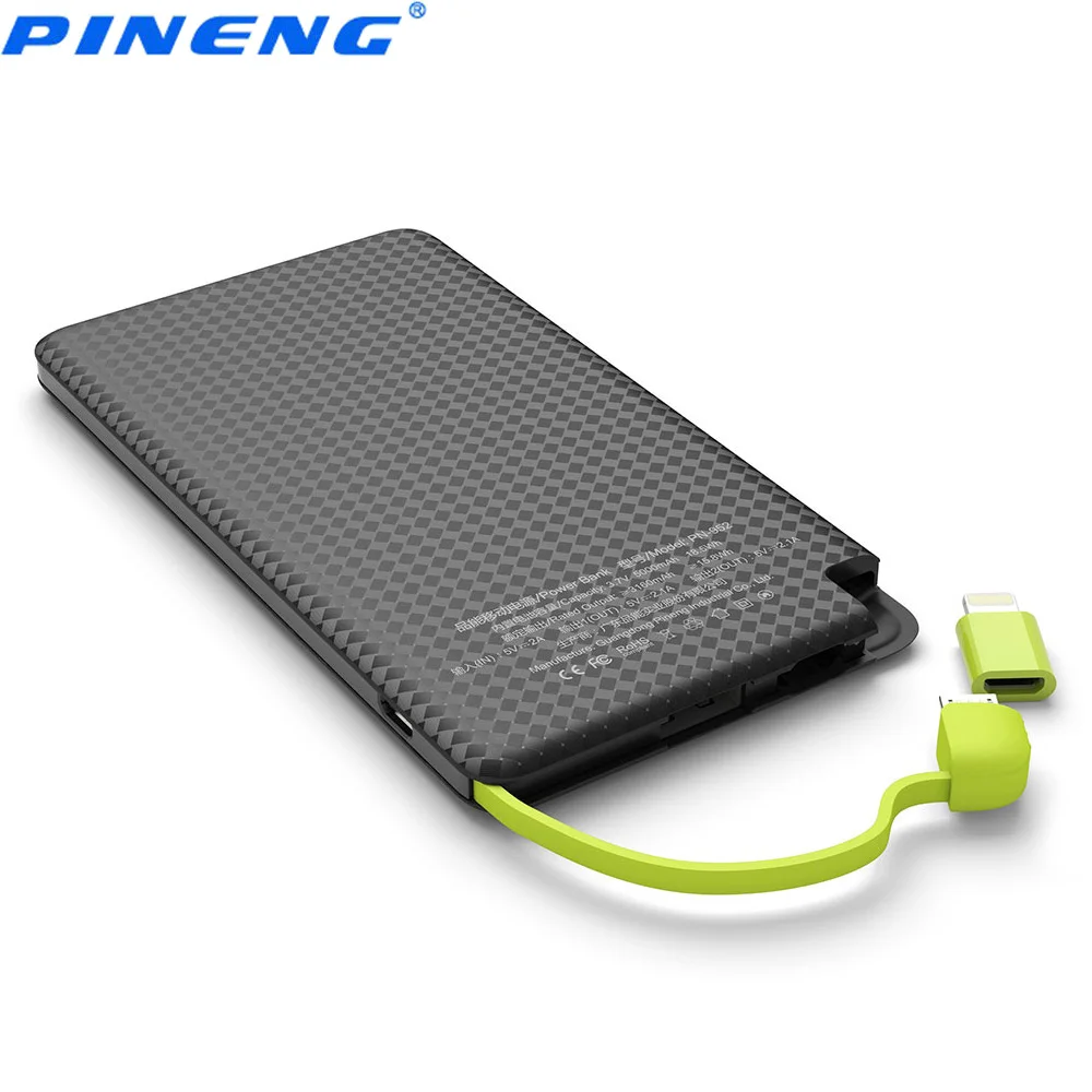 imágenes para Pn-952 pineng 5000 mah banco de potencia incorporado vibración interruptor de alimentación usb cable de carga de baterías externas imágenes para Pn-952 pineng 5000 mah banco de potencia incorporado vibración interruptor de alimentación usb cable de carga de baterías externas