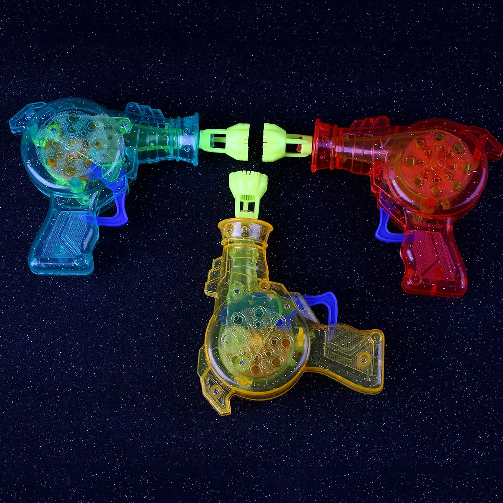 Блестящий пистолет для мыльных пузырей шутер устройство для выдувания мыльных пузырей водяные дующие игрушки открытый родитель-ребенок интерактивные детские игрушки цвет случайный