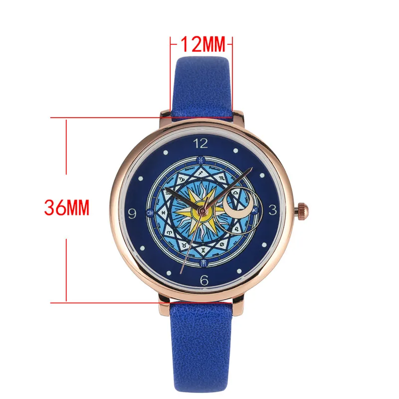 Женские кварцевые часы Cardcaptor Sakura с циферблатом, женские часы со стальным сетчатым ремешком, женские часы zegarek damski