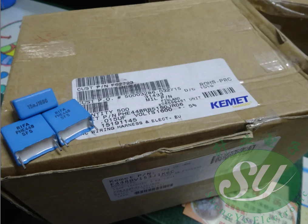 10 PCS POLYPROPYLENE FILM CAPACITORS 0.015uF 1600V 10 PCS POLYPROPYLENE FILM CAPACITORS 0.015uF 1600V