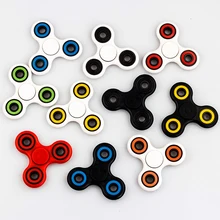 Triangle 10 colors Hand font b Spinner b font Finger gyro Focus finger font b spinner