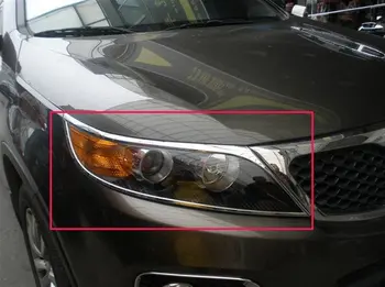

For KIA Sorento 2009-2012 ABS Chrome Front headlight Lamp Cover Car-styling