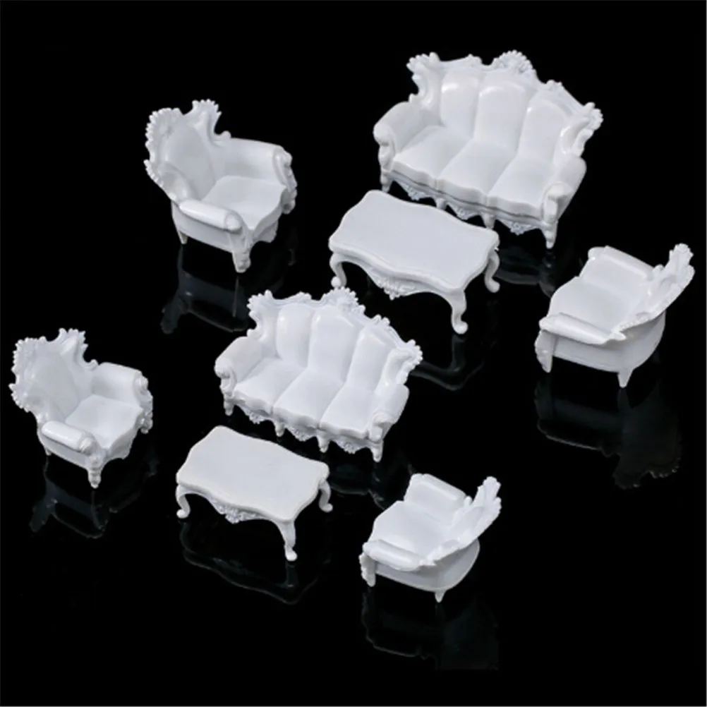 4pcs Tea Table Settee Model Living Room Antique Sofa Set for 1/25 Dollhouse Miniature Kids Gift Classic Toy Dolls Accessories 4pcs Tea Table Settee Model Living Room Antique Sofa Set for 1/25 Dollhouse Miniature Kids Gift Classic Toy Dolls Accessories