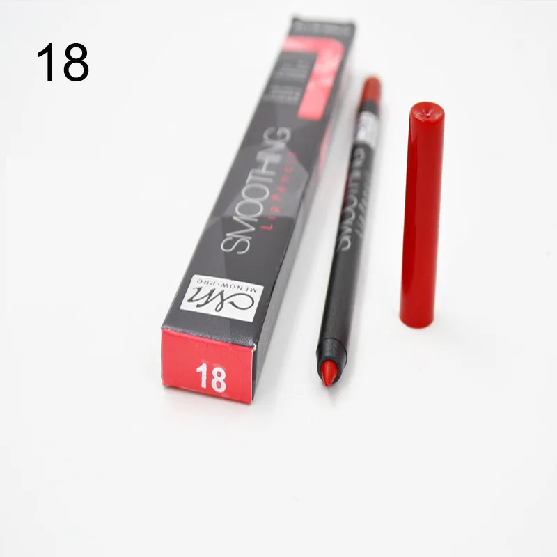 9 шт./компл. Menow сглаживания карандаш для губ водонепроницаемый долговечный для губ ручка 9 видов цветов шелковистой lipliner для помады макияж MN045