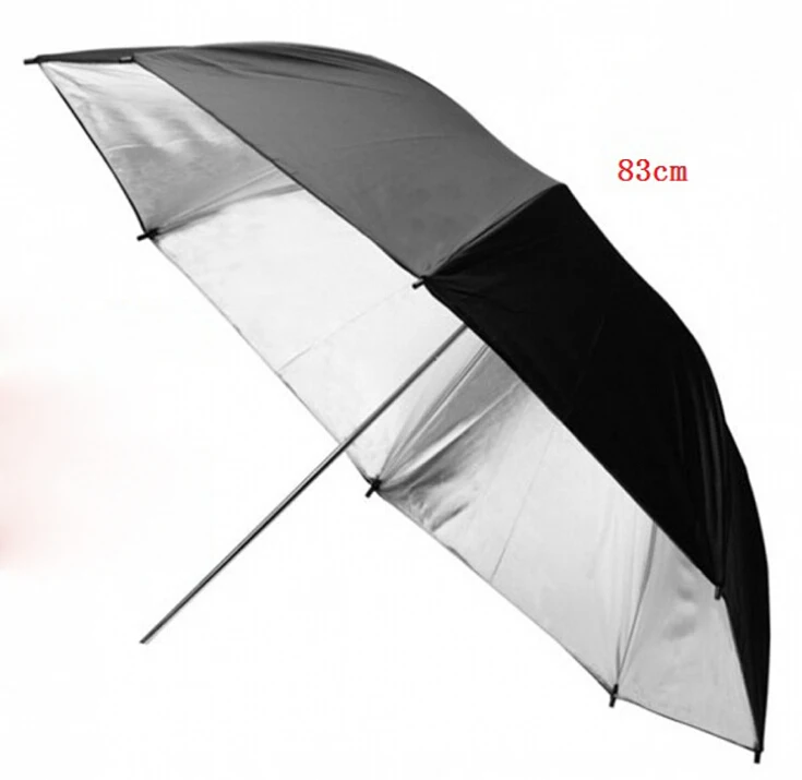 

83cm 33" black white Layers Reflective and Translucent Black White Umbrella for Studio Flash Strobe Lighting