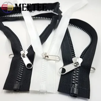 

Meetee 1/2pcs 50-300cm Resin Zipper Double-sided Slider Pullers for Outdoor Tent Mosquito Net Backpack Repair Crafts Accessories