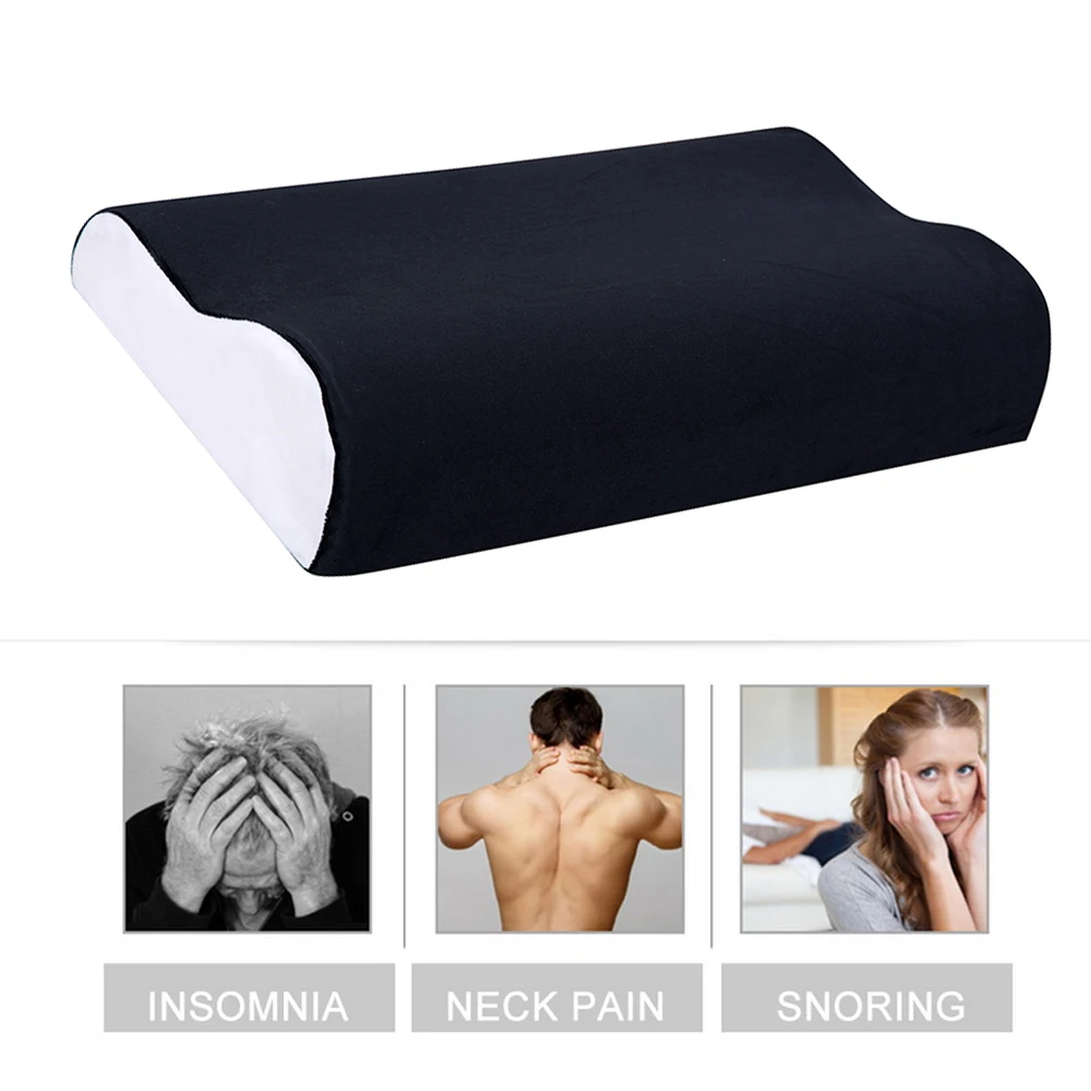 1PCs Foam Memory Pillow Orthopedic Pillow Latex Neck Pillow Fiber Slow Rebound Soft Pillow Massager For Cervical Health Care