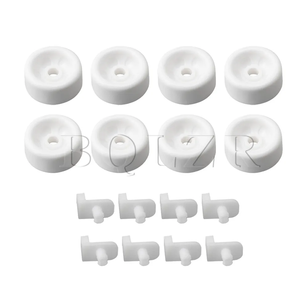 BQLZR 4.4x1.9cm White Plastic Dishwasher Accessories Dishrack Roller Wheel Lower Front Axle Kits Replacement WD12X271 Pack of 8 BQLZR 4.4x1.9cm White Plastic Dishwasher Accessories Dishrack Roller Wheel Lower Front Axle Kits Replacement WD12X271 Pack of 8