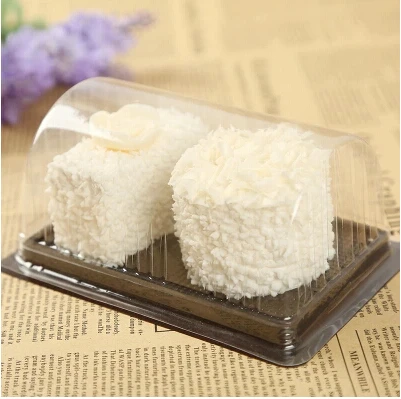 

wholesale 100pcs/lotClear Plastic Cake Muffin Box,Disposable Mousse Display Container YN-102701
