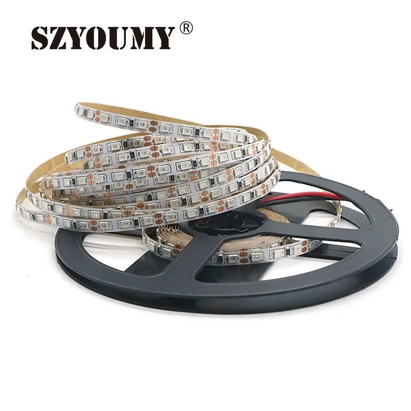 

SZYOUMY 500M DC12V 5m 16.4ft 120led/m Narrow Side 5mm Width 2835 SMD Flexible Non Waterproof Led Strip Tape Light 500 meters/lot