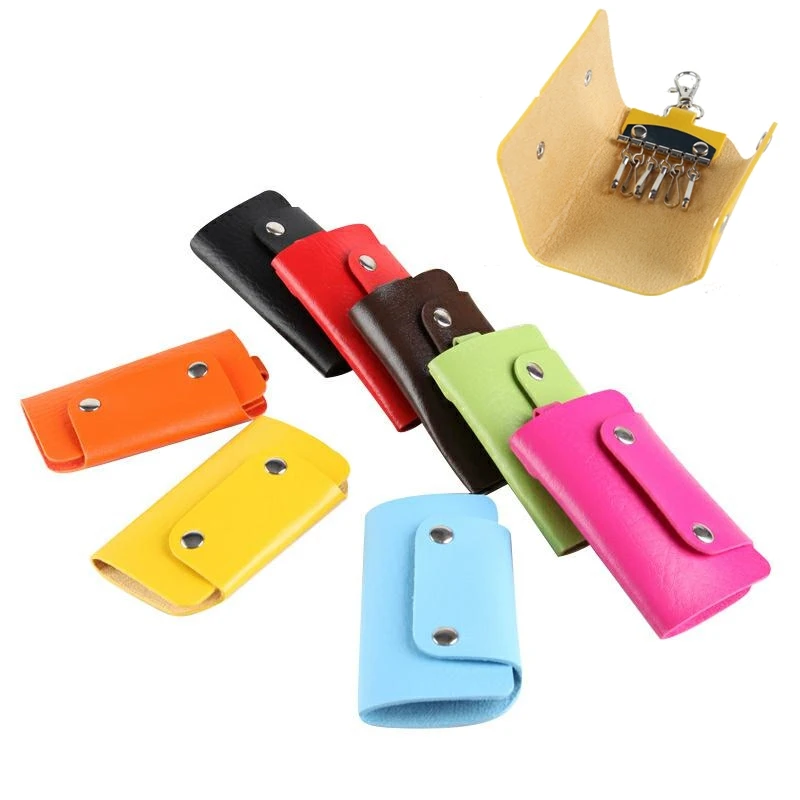 

PU Leather Housekeeper Holders Car Keychain Key Holder Bag Case Wallet Cover Key Pouch