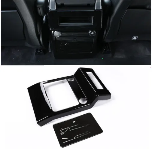 

For Land rover Discovery 5 LR5 L462 2017-2018 ABS Chrome Armrest Box Rear Air Outlet Panel Cover Trim Car Accessory Styling