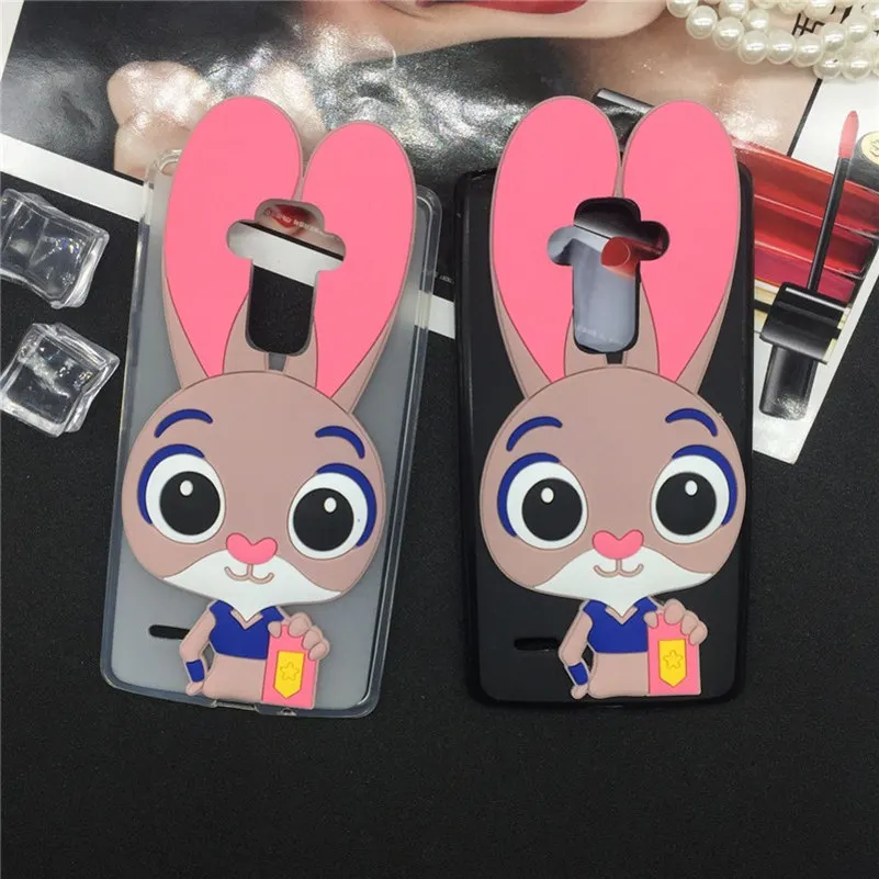 

Lovely Cartoon Rabbit Case for Asus Zenfone 3 Laser ZC551KL Soft TPU Phone Cases Back Cover 3D Funda Pink Coque Capa