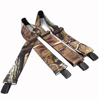 Jungle Suspenders Camouflage Suspenders Braces Vintage Outdoor Straps Bretelles adult 4clips suspensorioTirantes 5*120cm