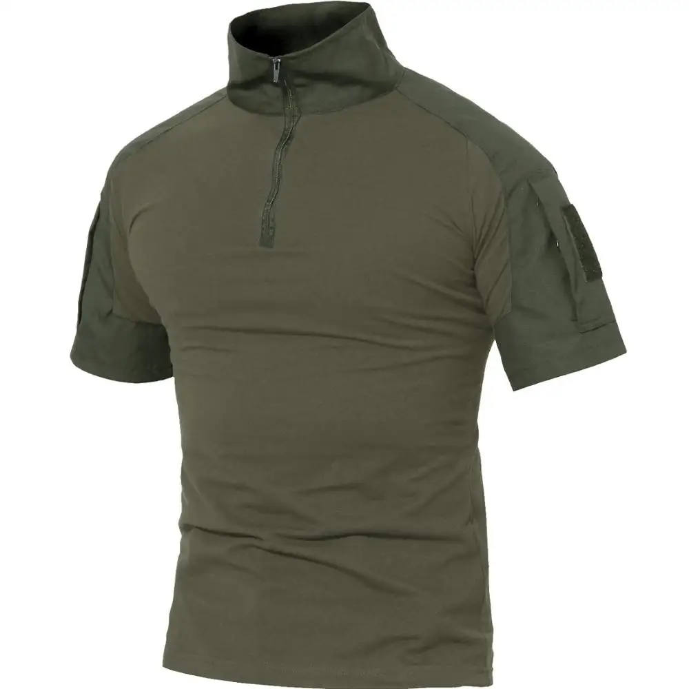 MAGCOMSEN футболки мужские летние хлопковые тактические топы тройники Военный стиль армейские дышащие Пейнтбольные защитные футболки мужская одежда - Цвет: Green